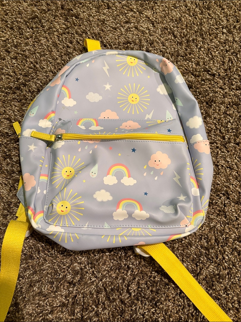 Powell Craft Kids Rainbow Sun & Cloud Backpack - Yellow Accents